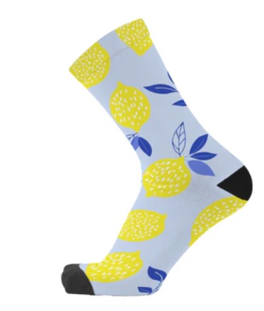 Blue Lemon Socks