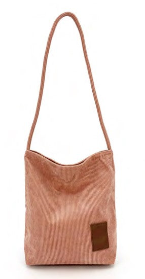 Corduroy Tote Bag - Blush