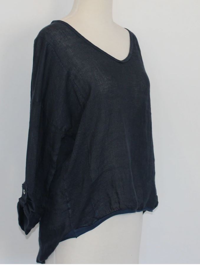 Florence Top -Navy