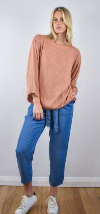 Nardia LS Hessian Top - Stone