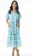 Montevideo Collar Dress - Aqua