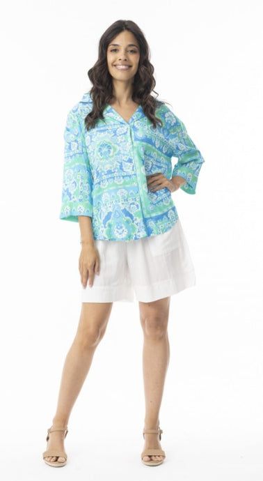 Montevideo Top - Aqua