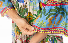 Dani Frill Sleeve Dress - Print