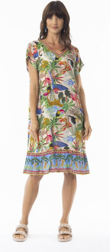 Dani Short Sleeve Dress - Print