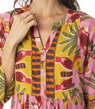 Chaira Frill Sleeve Dress - Print