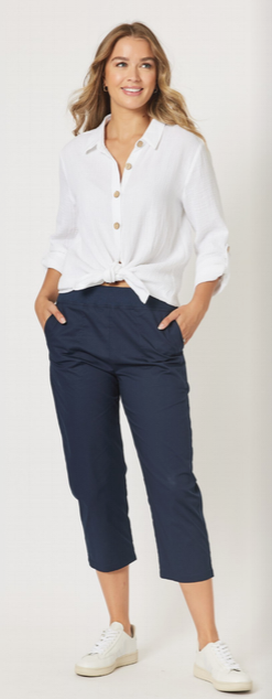 Santorini Capri Pant - Navy
