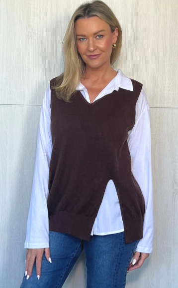 Vicky Vest - Chocolate