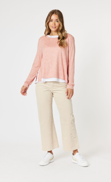 Lucy Stretch Cord Pant - Natural