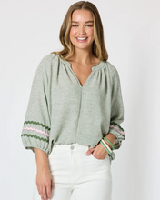 Canopy Ric Rac Top - Olive