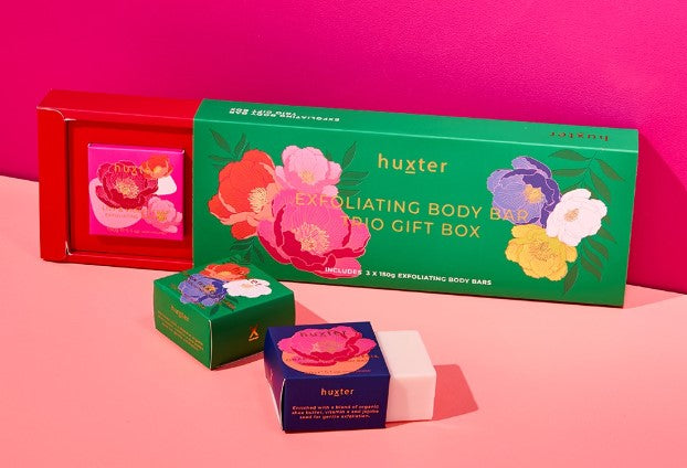 Exfoliating Body Bar Trio - Emerald Green