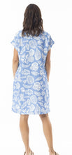 Lush Shift Dress - Blue Print