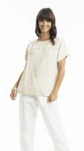 Linen Boxy Shirt - Sand