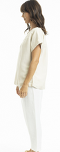 Linen Boxy Shirt - Sand