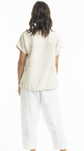Linen Boxy Shirt - Sand