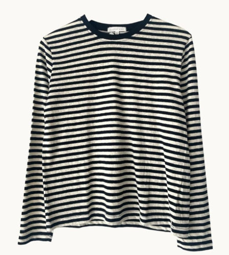 Athena Stripe Top - Black/White