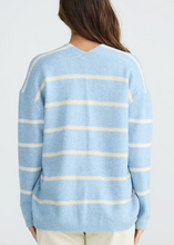 Hallie Knit - Blue/White