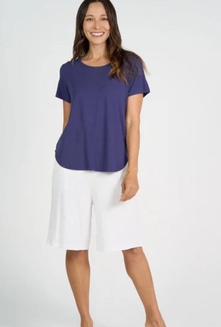 Janis Bamboo Tee - Blue