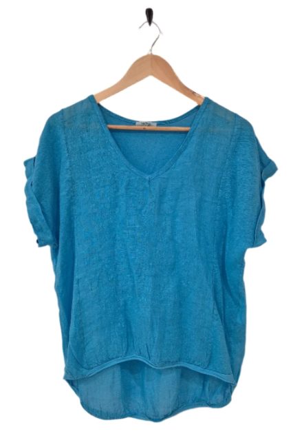 Classic Band Top - Turquoise