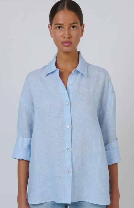 Ebony L/S Shirt - Sky Blue