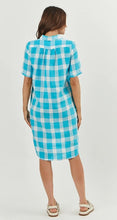 Kelsie Dress - Madras Turquiose