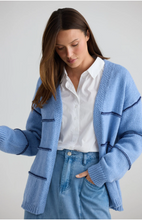 Seaside Cardigan - Navy Stripe