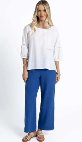 Fleetwood Linen Pant - Royal Blue