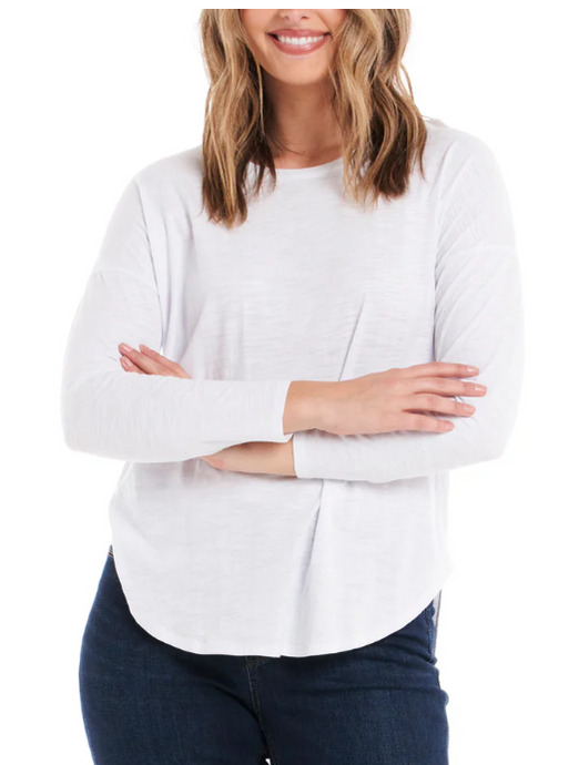 Jessie Long Sleeve Top - White