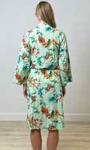 Botanical Birds Sage Kimono