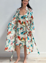 Botanical Birds White Kimono