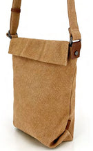 Natural Flap Crossbody Bag - Rust