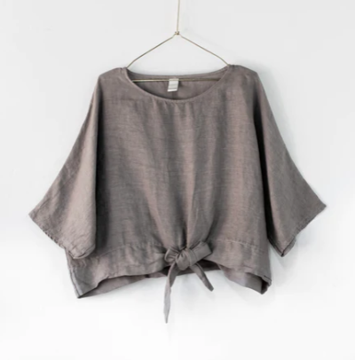 Monty Boxy Top - Taupe