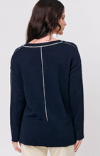 Liverpool Jumper - Navy Pipe