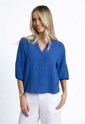 Nixie Blouse - Royal Blue