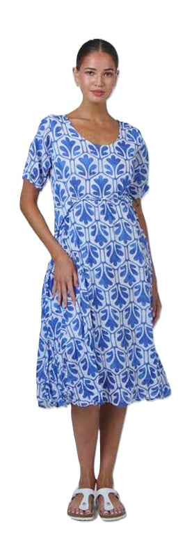 Cassie Dress - Cycladic Oak