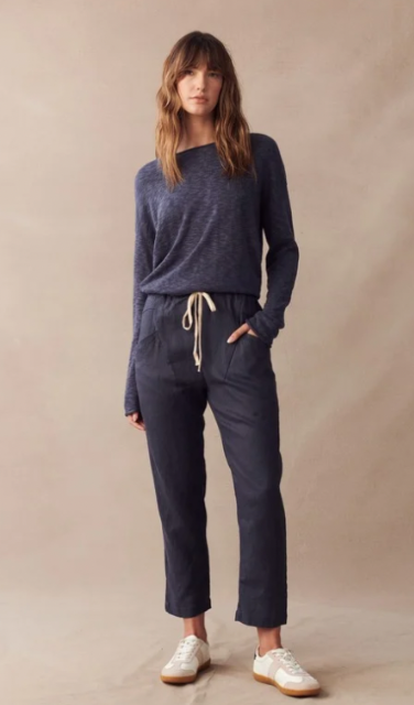 Luxe Linen Pants - Ink
