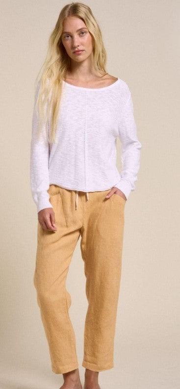 Luxe Linen Pants - Mustard