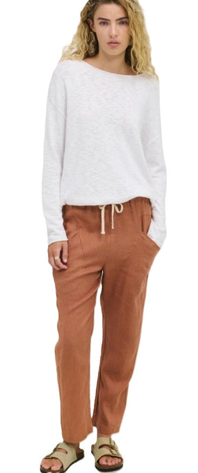 Luxe Linen Pants - Terracotta