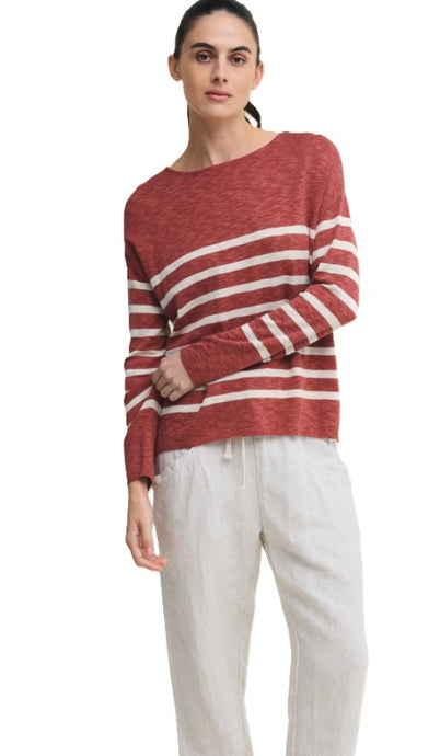 Bobbie Top - Terracotta/Natural