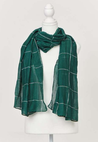 Olivia Scarf - Green/White