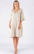 Oaklee Linen Frill Dress - Linen
