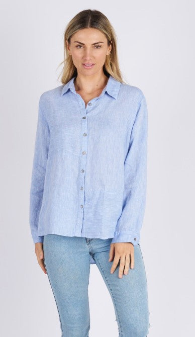 Mille Linen Shirt - Chambray