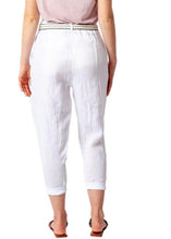 Roma Linen Pant - White