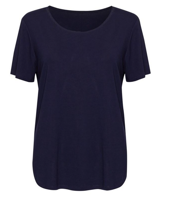 Janis Bamboo Tee - Navy