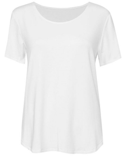 Janis Bamboo Tee - White